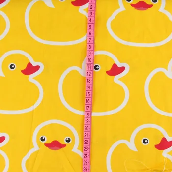 0,5 m šířka 156cm Duck Tisk Bavlněná Tkanina pro chlapce, Domácí Textilní Patchwork, Prošívané Tkaniny