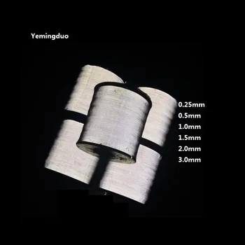0,5 mm 4000m/roll Bright Silver High Light Dvojitá Strany Reflexní Nití Pro Tkaní Popruhů Klobouk Pytel Oblečení