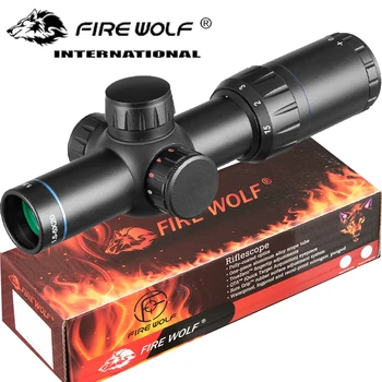 1.5-5 × 20 HD Puškohled Dot Reticle Sight Puška Rozsah Lov Sniper Obory Taktická Puška Rozsah Airsoft Vzduchové Pistole