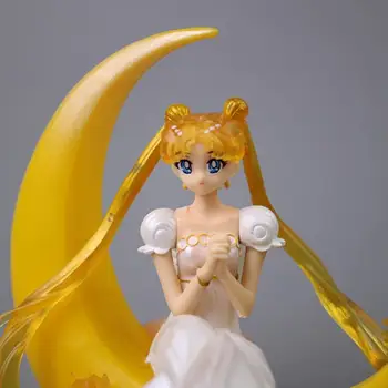 1 Ks Anime Karikatura Sailor Moon Dívky, Posezení PVC, Akční Figurky Kolekce Model Hračky, Panenky pro Děti, Dívky, Dárky