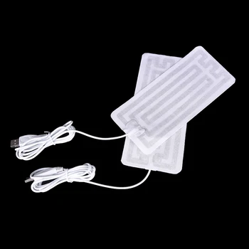 1 Pár 8 cm*18cm 5V USB Vyhřívané Ponožky Uhlíkových Vláken Podložky, Elektrické Vyhřívané Vložky do bot Zimní Teplé Paže, Ruce, Pas Vyhřívané Rukavice