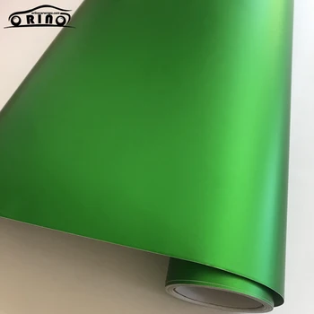10/20/30/40/50X152CM Matte Metallic Green Vinyl Air Release Adhesive Matte Chrome Car Wrap Fólie Obtisk Nálepka Motocykl Skútr