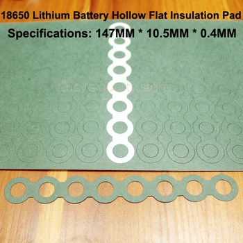 100ks/mnoho Lithium-iontové baterie v kombinaci izolační těsnění meson 8S 18650 baterie dutý, plochá hlava, papír izolační podložku