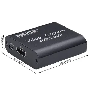 1080P 4K HDMI-kompatibilní Zařízení pro Digitalizaci Videa HDMI-kompatibilní s USB 2.0 Video zachytávací Karty Dongle Hra Záznam Místní Smyčky Ven