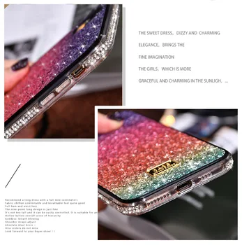 10ks Drahokamu diamond bling třpytky telefon Pouzdro Pro iPhone 12 mini 11 Pro Max XS XR X 8 6s 7 Plus případů pokrývá