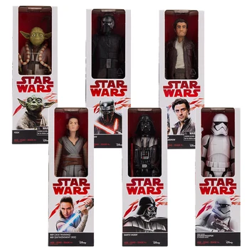 12 palcový Star Wars Obrázek E8 Yoda Darth Vader Stormtrooper Finn, Kylo Ren, Rey Akční Obrázek Model Dárek Hračky Pro Děti Kolekce
