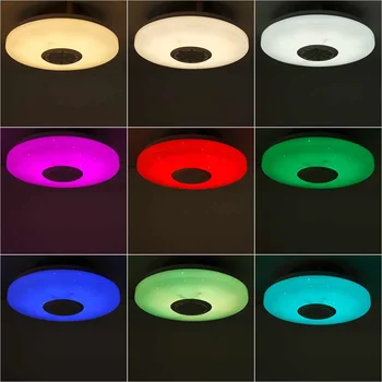 120W Moderní RGB LED Stropní Světlo APLIKACE bluetooth Hudební Světlo Smart Stropní Svítidlo+Dálkové Ovládání pro Obývací Pokoj Ložnice Osvětlení