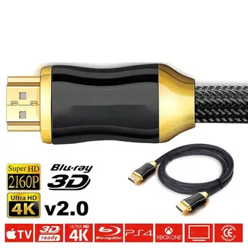 1M 2M 3M 5M 10M 4K HDMI-kompatibilní s HDMI-kompatibilní Kabel High Speed, Pozlacené Připojovací Kabel Pro UHD FHD 3D Xbox PS3 PS4 TV