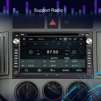 2 Din Android Auto DVD Rádio Pro Peugeot 307 VW PASSAT B5 JETTA BORA GOLF 4, POLO MK4 MK5 MK3 T5 Multimediální Přehrávač, GPS Navigace