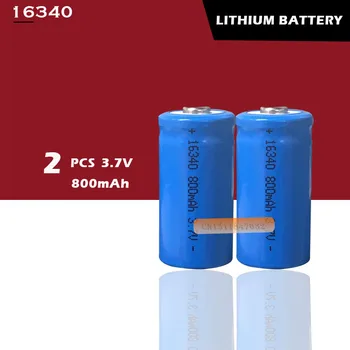 2 x Nabíjecí CR123A 16340 800mAh 3.7 V Li-ion baterie