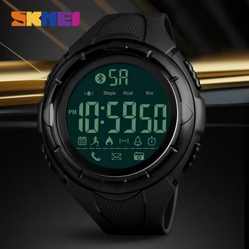 2019 Módní Sport Inteligentní Muži Hodinky Vodotěsné Krokoměr Smartwatches Kalorií Bluetooth Hodinky reloj hombre zk30 SKMEI