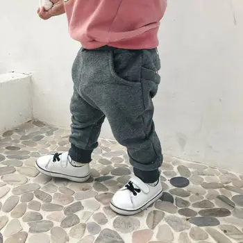 2019 módní Batole, Dítě, Chlapec, Kreslený Velká Ústa Monstrum Tiskový Harem Kalhoty baby boy oblečení Bavlněné Volné Jogger Kalhoty 0-4Y