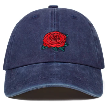 2019 nové Promyje růže vyšívané baseball cap bavlna hip hop čepice pánské a dámské módy táta klobouky, nastavitelný čepice venkovní