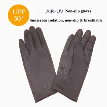2020 Nové Letní Rukavice Unisex Řidičské Anti-Slip Prodyšný materiál Ice Hedvábí Opalovací krém, Rukavice Half-Finger Plné Prsty SZ037