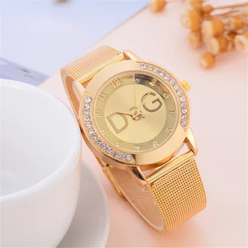 2020 Nové Módní Evropský styl Ženy Hodinky Luxusní Značky Quartz Hodinky Reloj Mujer Příležitostné z Nerezové Oceli Náramkové hodinky