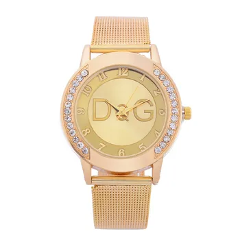 2020 Nové Módní Evropský styl Ženy Hodinky Luxusní Značky Quartz Hodinky Reloj Mujer Příležitostné z Nerezové Oceli Náramkové hodinky