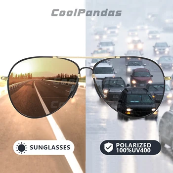 2020 Nový Ultralight Paměť Kovové sluneční Brýle Muži Polarizované Samozabarvovací Letectví Řidičské Sluneční Brýle, Ženy zonnebril heren UV400
