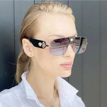 2020 Náměstí Sluneční Brýle, Ženy Značky Luxusní Módní Dámské Muži Odstíny Sluneční Brýle Vintage Brýle Trendy Oculos De Sol Gafas