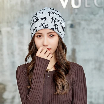 2020 Podzim a v zimě žádný okraj malý klobouk Korean volný čas oblek okraj pánská a dámská pletená čepice elastický teplou čepici