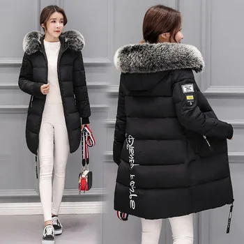 2021 Zimní kabáty, ženy bundy warm zip husté kožešiny s kapucí bundy žena, oblečení, ženy kabáty plus velikost
