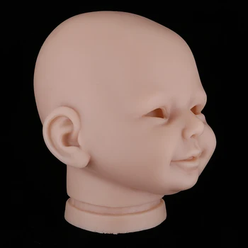 20inch Měkké Silikonové Vinyl Realistické Baby Doll Head Sculpt Formy pro Reborn Nedokončené Formy Vlastní Normální Pleť