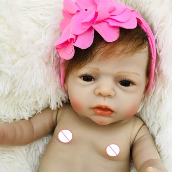 22 Palcový Bebe Panenku Reborn baby Girl real Full Silikonové Vinyl reborn panenky živého novorozence Hračka Panenka Pro Děti Dárky