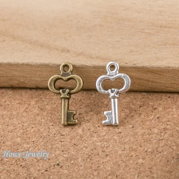 270pcs vintage klíče, přívěsky vhodné pro Přívěsek Evropském Stylu DIY šperky zjištění D095