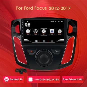 2G RAM, 32G ROM Pro Ford Focus 3 Mk3 9 Palcový displej 2012-Auto Rádio Multimediální Video Přehrávač, GPS Navigace pro Android 10
