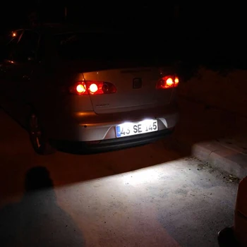2KS bez Chyb LED spz Světla pro Seat Altea Leon Ibiza 6L Arosa, Toledo 5P Cordoba Mk1 Mk2