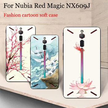 2ks Pro Nubia Red Magic případě roztomilý kreslený Měkké pouzdro Pro ZTE Nubia RedMagic případě Hry Mobilní Telefon kryt NX609J zpět případě