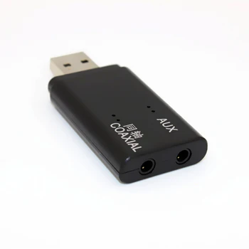 3,5 mm AUX Koaxiální TX11-C Bluetooth 5.0 + EDR Audio Vysílač, Podpora 3,5 mm AUX Koaxiální USBC
