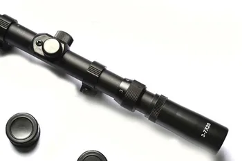 3-7x20 Mil-Dot Lov Zoom Airgun vzduchová Puška Rozsah s Bezplatným Montuje Venkovní Airsoft Optický Zaměřovač pro Lov 6-0025