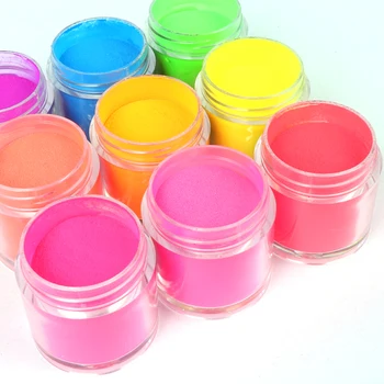 3 Boxy Akrylové Nehty Prášek Nail Dodávky Pro Profesionály Neonový Pigment Crystal Polymer Prodloužení Nehtů Gel Nail Art Dekorace