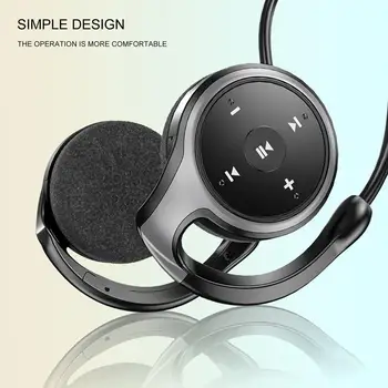 3 v 1 Bluetooth 5.0 Krku-Nasedl na Sluchátka Přehrávač MP3 FM Rádio Podpora TF Karet Vodotěsné Hudební, Sportovní Sluchátka S Mikrofonem