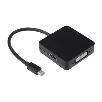 3 v 1 Mini DisplayPort Lightning na HDMI / DVI / VGA Display Port Kabel pro Mac Book Air, Mac Book Pro, iMac a Mac Mi