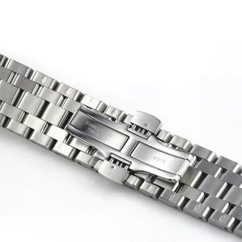 304 Kovové Hodinky Kapela Spona 5 x 22mm Watchband Popruh Stříbrné z Nerezové Oceli Spona Motýl Tlačítko Pro Jiné hodinky TISSOT
