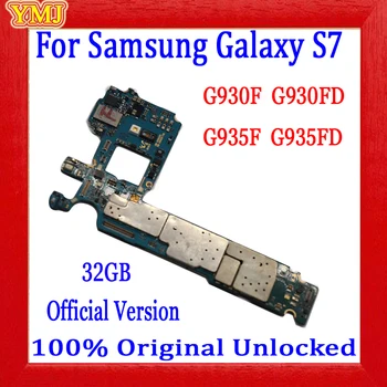 32GB Za Samsung Galaxy S7 G935F G935FD G930F G930FD základní Deska Originální, Odemčený S Čipy OS Dobré Pracovní Desku