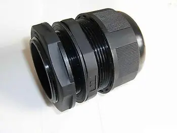 33~41 mm Nylon Elektrický Kabel, Vodotěsné Kabelové Průchodky PG48 Černá x 10