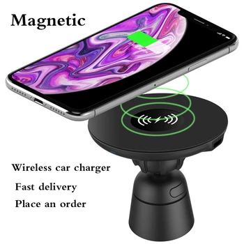 360° Auto Držák Telefonu do Stolního Stojanu Magnetickou Bezdrátovou Nabíječku Magsafe Pro iPhone 12 12Pro Max 12Mini Telefon Magnet Nabíječka do Auta