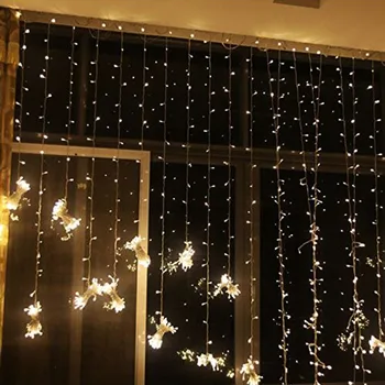 3x1/3x3m 300 LED víla Rampouch String Světla, Vánoční led Svatební Party Víla Světla girlanda Venkovní Závěs Zahrada Dekor