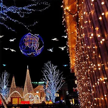 3x1/3x3m 300 LED víla Rampouch String Světla, Vánoční led Svatební Party Víla Světla girlanda Venkovní Závěs Zahrada Dekor