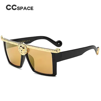 45200 Luxusní Zlaté sluneční Brýle Muži Ženy Nadrozměrné Kovové hranaté Brýle Značky Designer Eyewear Odstíny UV Ochrana
