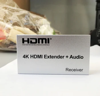 4K HDMI Extender 100M R/L Audio Out HDMI Signál Prodloužení IR Ovládání Pomocí Cat5E CAT6 RJ45 Ethernet Kabel LAN Převodník TX Na RX