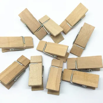 50ks/hodně Přirozené 35mm*12mm Dřevěné Kolíčky na prádlo kolíčky Kolíčky Pro Scrapbooking DIY Řemesla Svatební Dekorace
