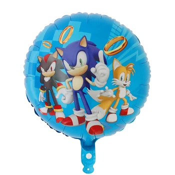 50ks/mnoho 18inch Hrdina Sonic the Hedgehog Fólie Heliový Balon Happy Birthday Party Dodávky Dekorace, Hračky Pro Děti, Vzduchu Globos