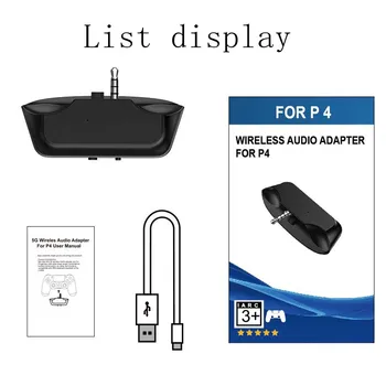 5G Wireless Mini Audio Adaptér ps4 controller Bluetooth 5.0 Gaming Headset Přijímač Konvertor ps4 příslušenství pro PS4