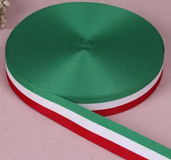 5M/mnoho Šířka 10mm-30mm zelená bílá červená Vánoční stuha ručně vyráběné proužky batoh příslušenství krajky pásky, polyesterové plátno proužky