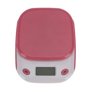5kg/1g Digitální Kuchyňská váha Přenosný LCD Podsvícení Displeje Růžové Váhy Šperky Kuchyň Potravin Měřítku Vážení Rovnováhu Nástroj