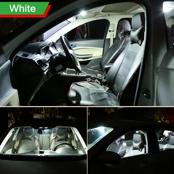 6ks Auto Světla LED Vnitřní Dome Čtení osvětlení Zavazadlového prostoru Pro Volkswagen VW Tiguan 2009 2010 2011 2012 2013 Příslušenství