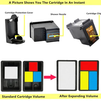 703XL Inkoustové kazety HP703 703 XL HP703XL pro HP Deskjet K109a K209 510a F735 D730 tiskárny Inkoustové kazety
